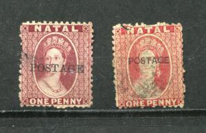 Natal 1869 Used Queen Victoria Overprint postage 6769