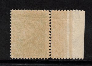 Newfoundland #49 Very Fine Never hinged Left Margin Example Horizontal Gum Bend 