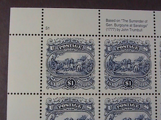 U.S.# 2590-MINT/NH-PANE OF 20--P #S1--SURRENDER OF BURGOYNE AT SARATOGA--1994
