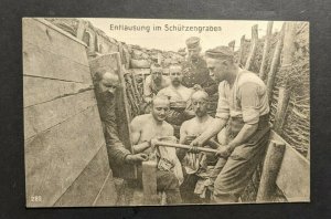 19165 German Fieldpost Picture Postcard Cover Soldiers in the Trenches