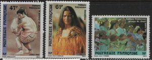 FRENCH POLYNESIA 512-4 MNH F/VF SET OF 3