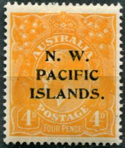 N.W.Pacific Isls. 16 Mint OG 1915 4p org Definitive