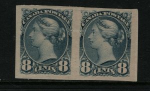 Canada #44d Extra Fine Mint Original Gum Hinged Imperf Pair