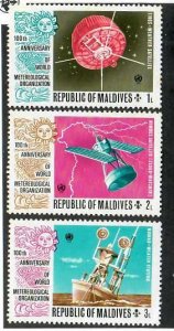 Maldive Islands; Scott 464-466; 1974; Unused; NH