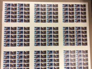 4527-8 Mercury Space uncut press sheet of 120 44¢ stamps,  2011, $54.00 face