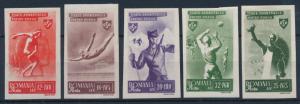 [42728] Romania 1945 Sports Athletics Swimming Volleybal Imperforated MLH