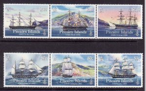 Pitcairn Is.-Sc#696a-f- id12-unused NH set-Ships-Royal Navy-2009-