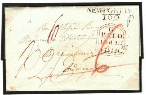 GB Cover Newport ROYALTY HISTORIC LETTER EL Contents Germany 1819 H75a