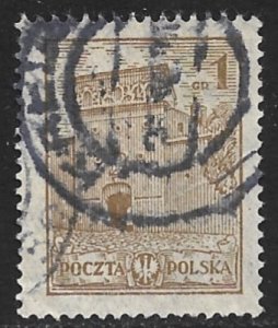 POLAND 1925-27 1g Holy Gate of Wilno Pictorial Sc 227 VFU