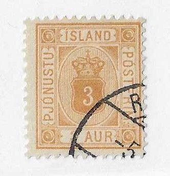 Iceland Sc #010 3aur used VF