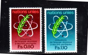 UNITED NATIONS GENEVA #71-72  1977 ATOMIC ENERGY    MINT VF NH O.G   b