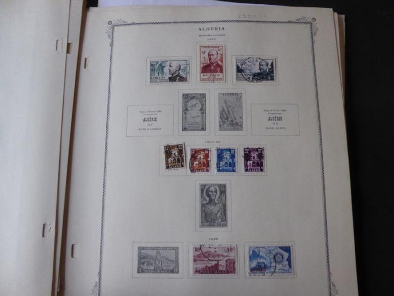 Algeria 1924-1971 Stamp Collection on Scott Specialty Album Pages