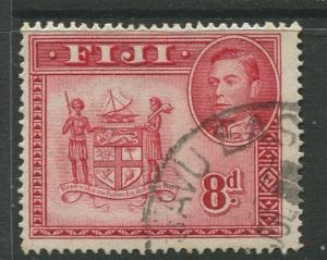 Fiji - Scott 126 - KGVI - Definitive - 1938 - FU - Single 8p Stamp