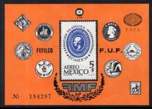 Mexico C345 Stamp on Stamp Souvenir Sheet MNH VF