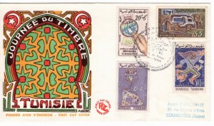 Tunisia 1961 Sc B130-3 FDC-1