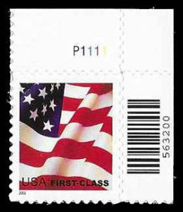 PCBstamps  US #3621 (37c)Flag, perf 11.25x11, MNH, (24)