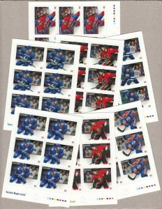 NHL = Canadian Hockey Team JERSEY =Full Set 7 Booklet pages of 6 Canada 2013 MNH