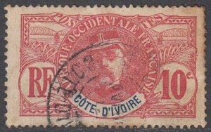 Ivory Coast 25 Used CV $6.50