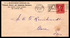 US C L Buschman Grocer Co,Wholesale Grocers,St Louis,MO 1904 Cover