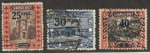 Saar 90-92, used, 1921,    (s38)