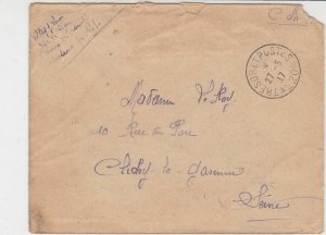 France WW1 French Military 1917 Tresor Et Postes No 220 Cover Ref 30960