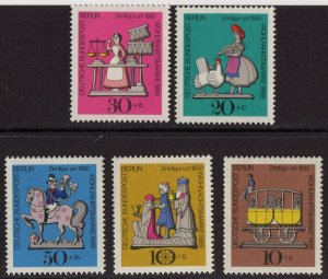 Thematic stamps BERLIN 1969 WELFARE/XMAS 5v B339/43 mint