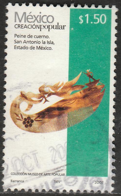 MEXICO 2490b, $1.50P HANDCRAFTS 2007 ISSUE. USED. F-VF. (1514)