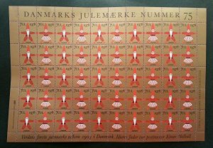 Denmark Christmas 1978 Festival Celebration Santa Claus (sheetlet MNH seal stamp