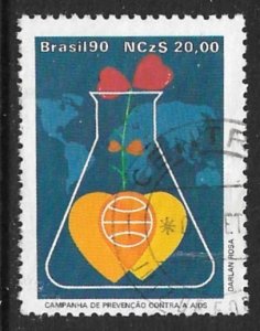 BRAZIL 1990 AIDS Prevention Issue Sc 2239 VFU