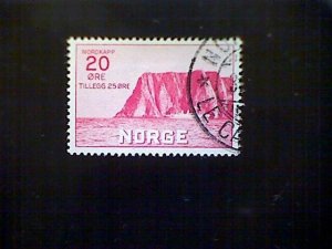 Stamps, Norway, Scott #B2, used (o), 1930, semi-postal, North Cape (20o+25o)