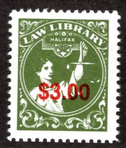 NSH15, $3, MNH DAVAC, Nova Scotia, Halifax Law Library 1995, Canada