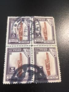 Peru sc 383 u block of 4