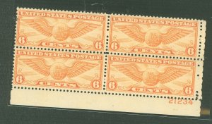 United States #C19 Mint (NH) Plate Block