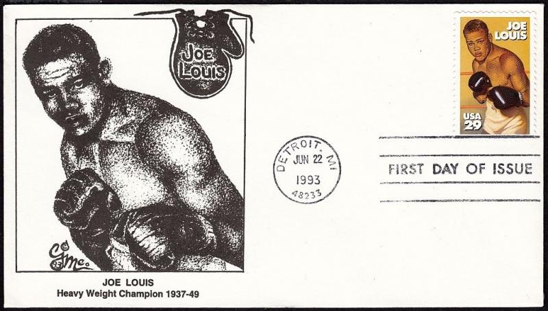 1993 Joe Louis Sc 1766 McCullough 1st cachet