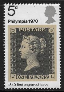 Great Britain - SC# 642 - MNH - SCV$0.25 - Stamp on Stamp