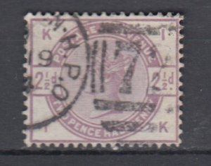 J38917, jlstamps, 1883-4 great britain used #101 queen