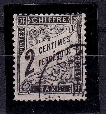 France 1888 - 2c  Postage Due F-VF-used , CDS # J12