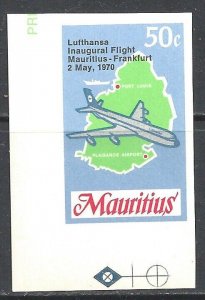 MAURITIUS 1970. 25c & 50c Lufthansa Inaugural Flight. The - 93362