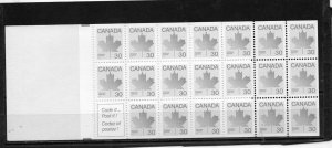 CANADA 1983 SET OF 3 BOOKLETS MNH