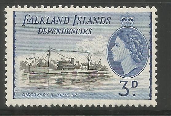 FALKLAND ISLANDS  1L24  MINT HINGED,  DISCOVERY II