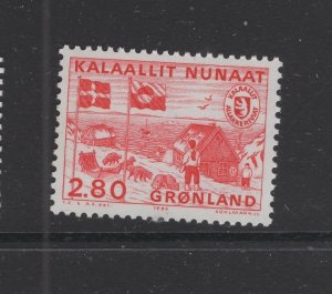 Greenland #164  (1986 Postal Control issue) VFMNH CV $1.05