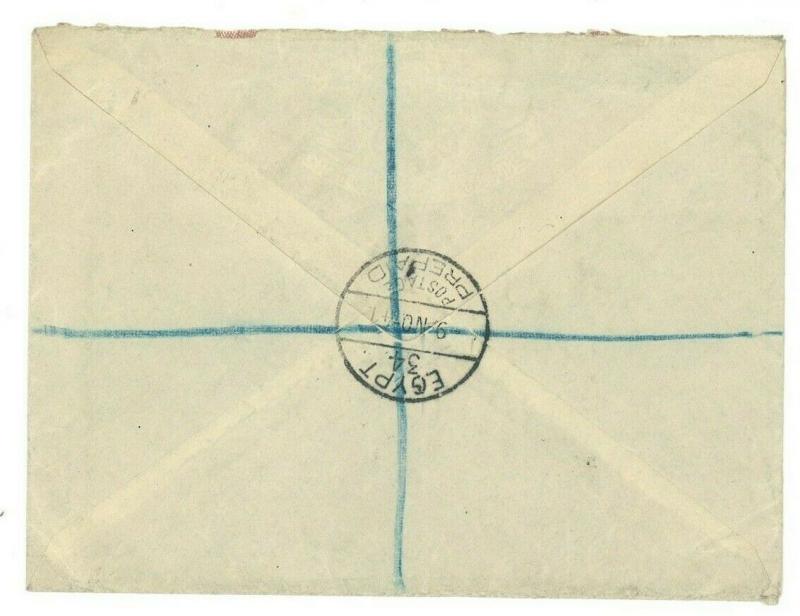 Egypt GB SUDAN S.AFRICA Cover TRIPLE MIXED WW2 FRANKING 1941 Allied Forces MC5