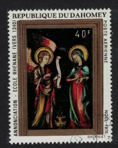 Dahomey 'The Annunciation' Christmas Painting 1970 CTO SC#C132 SG#423 MI#439