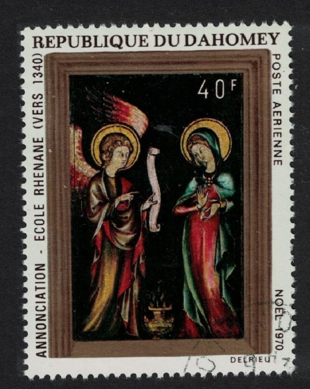 Dahomey 'The Annunciation' Christmas Painting 1970 CTO SC#C132 SG#423 MI#439