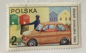 Poland 1980 Scott 2419 CTO - 2z,  Stamp Day, collecting mail