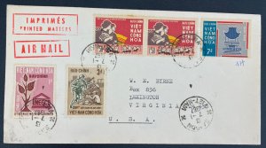 1967 Saigon Vietnam Printed Matter Airmail Cover To Lexington VA USA