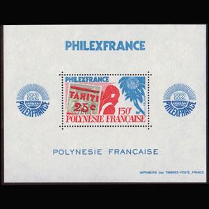 FR.POLYNESIA 1982 - Scott# 361a S/S Philexfrance NH