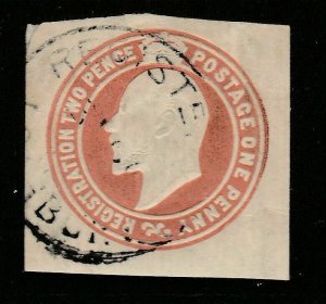 GB Great Britain Postal Stationery Cut Out A14P4F27-