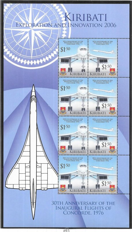 Kiribati #888-893   Anniversaries.  (MNH) full sheets 5 set of 6 CV $112.50