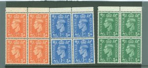 Great Britain #280B-282C Mint (NH) Multiple